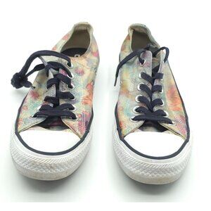 Converse All Star Women's Tye-Dye Floral Low Top Sneakers Size 7 US